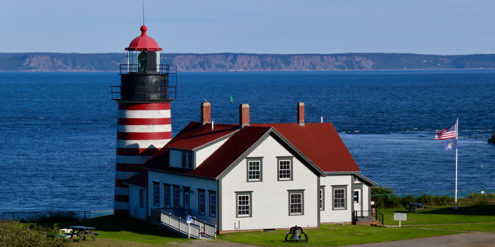 West Quoddy Lighthouse in Lubec Maine